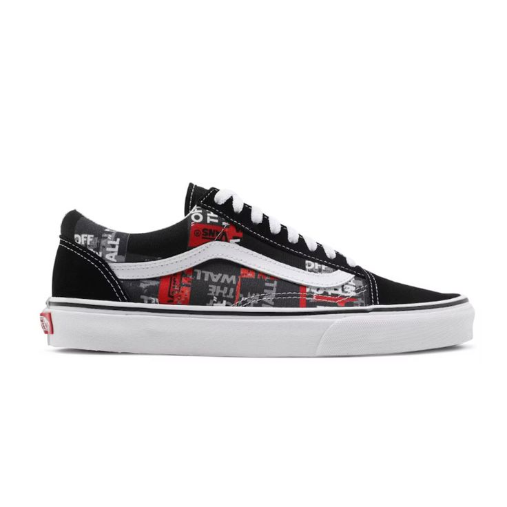 Vans Old Skool Packing Tape Black/Red Vn0a4u3bwz4 Men's Shoes Size 8 New Vans Authentic Black, Vans Sk8 Hi Reissue, Plaid Shoes, Disney Vans, Vans Original, Vans Hi, Shoes Vans, Packing Tape, Men's Vans