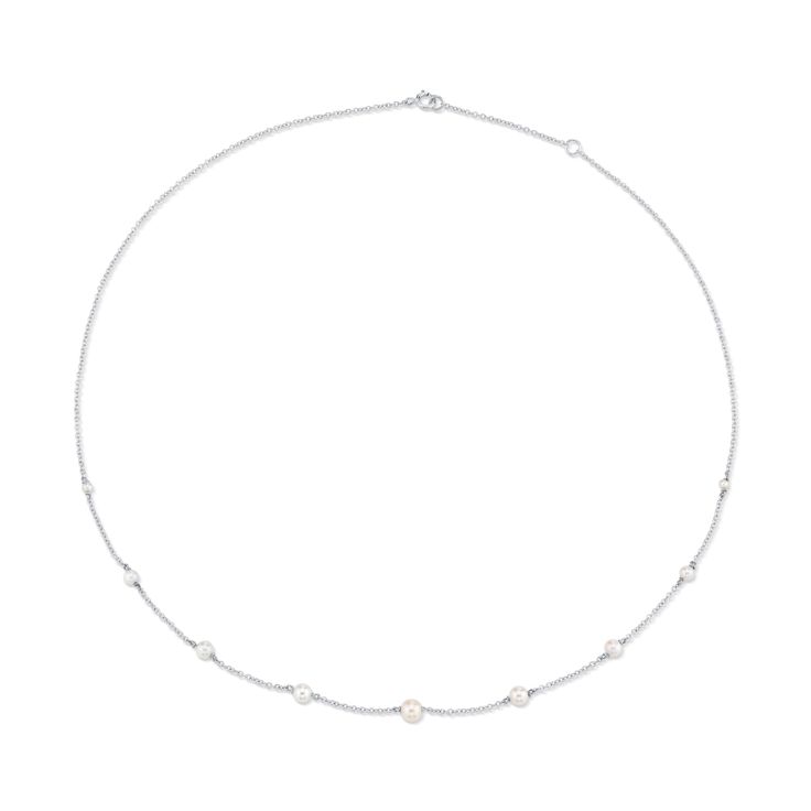 Dainty Pearl Choker - Marrow Fine Delicate White Diamond Necklace With Delicate Chain, White Diamond Necklace With Delicate Chain, Formal White Cable Chain Necklace, White Cable Chain Necklace For Formal Occasions, Formal White Pearl Necklace With Cable Chain, White Classic Pearl Necklace With Cable Chain, White Diamond Necklace With Pearl Chain, White Pearl Diamond Necklace With Pearl Chain, Fine Jewelry White Necklaces With Pearl Charm