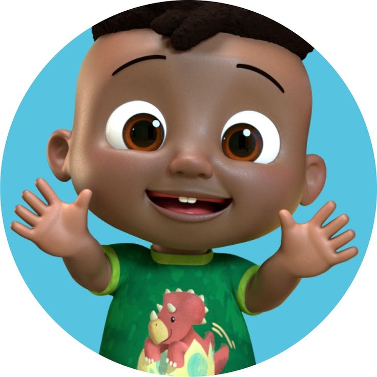 a cartoon boy with his hands up in front of him and smiling at the camera