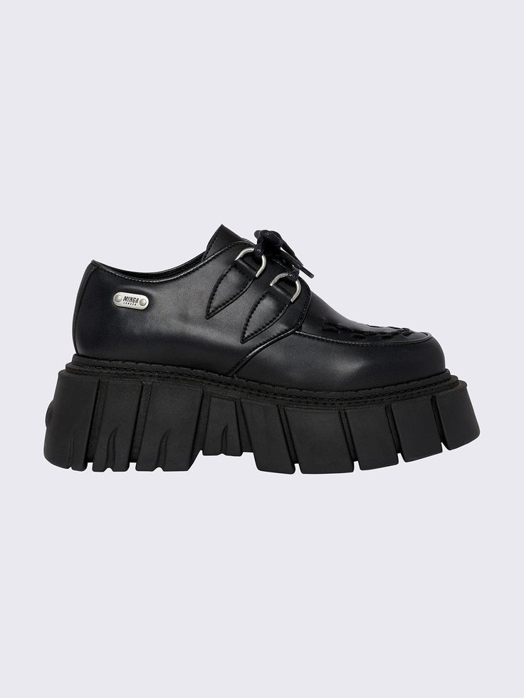 Gig Black Creeper Shoes Grunge Acubi, Black Creepers, Minga London, Creepers Shoes, Gothic Shoes, Punk Accessories, Punk Princess, Shoes Uk, Creepers