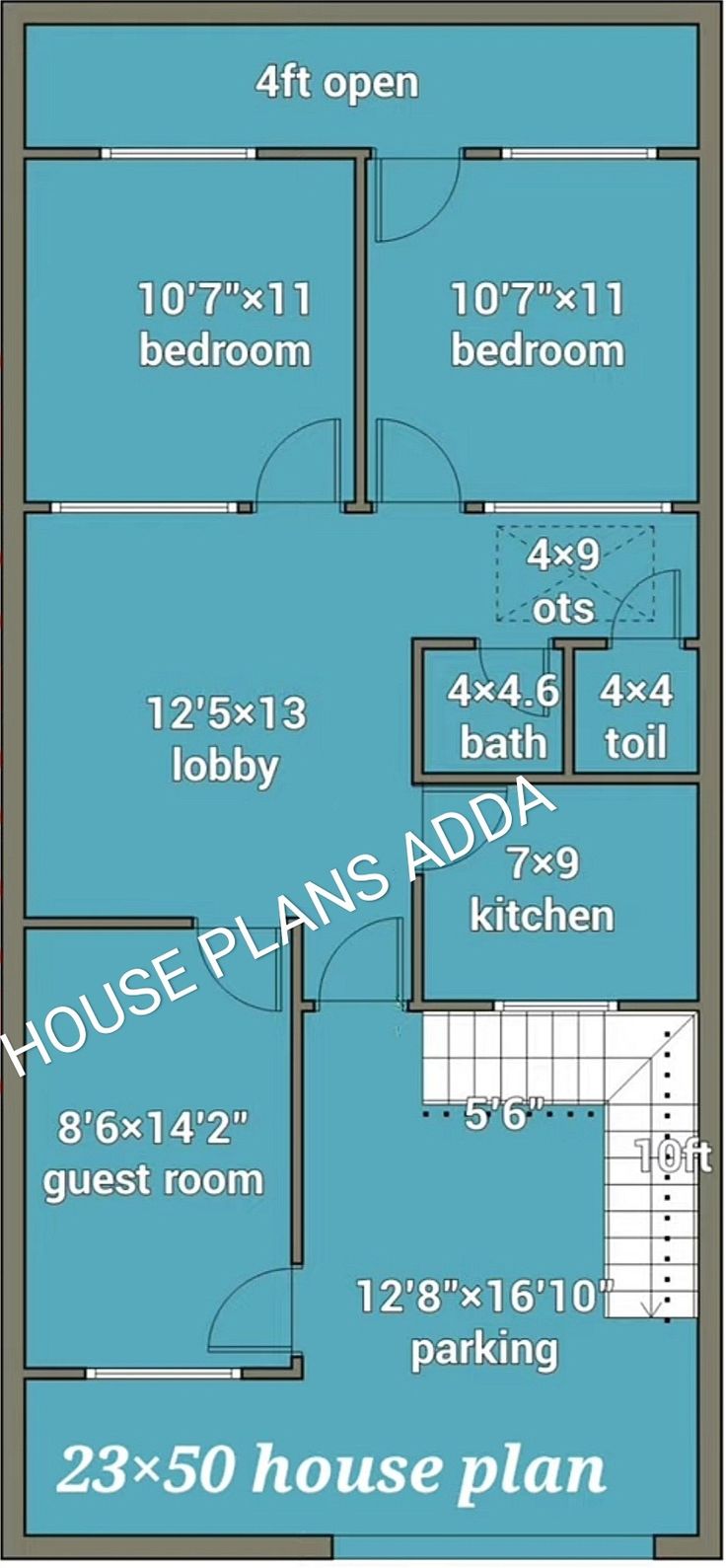 Small house plan 23×50 with vastu|east facing house 23 X 50 House Plan, 23×50 House Plan, House Plans Layout, Compound House, Duplex Floor Plans, Unique House Plans, Small Floor Plans, Log Home Plans, House Plan Gallery