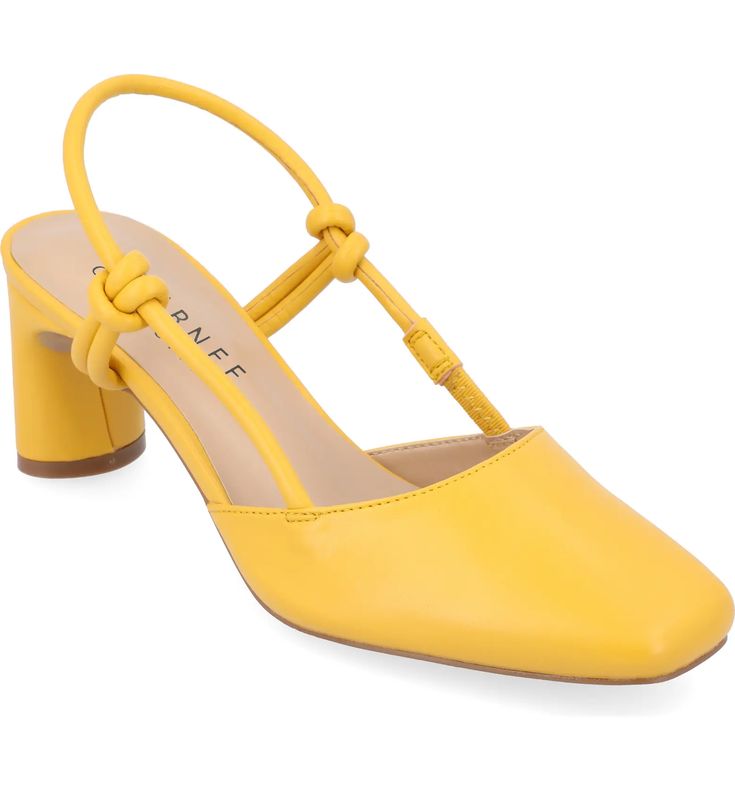 Journee Collection Margeene Slingback Pump | Nordstromrack Fashion Shoes Heels, Block Heel Pumps, Platform Block Heels, Square Toe Heels, Shoe Carnival, Comfortable Heels, Shoes Heels Pumps, Sling Back, Journee Collection