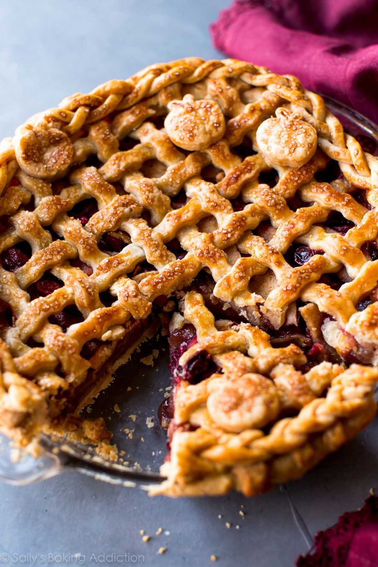 a pie that has been cut in half