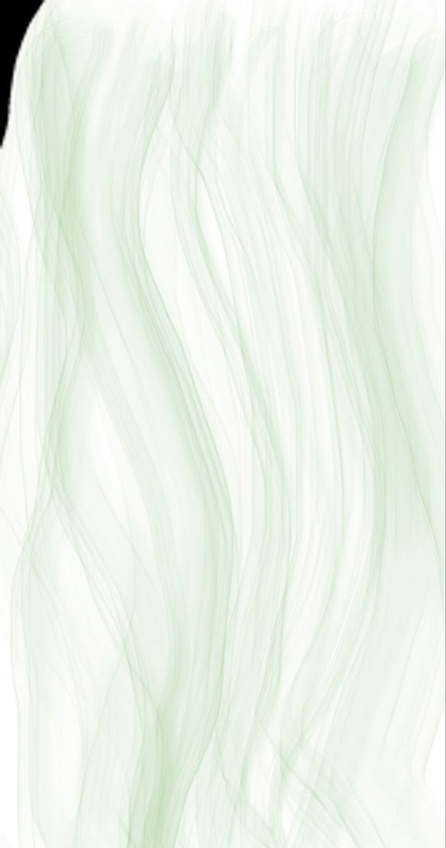 an abstract green background with wavy lines in the center and bottom corner, on white paper