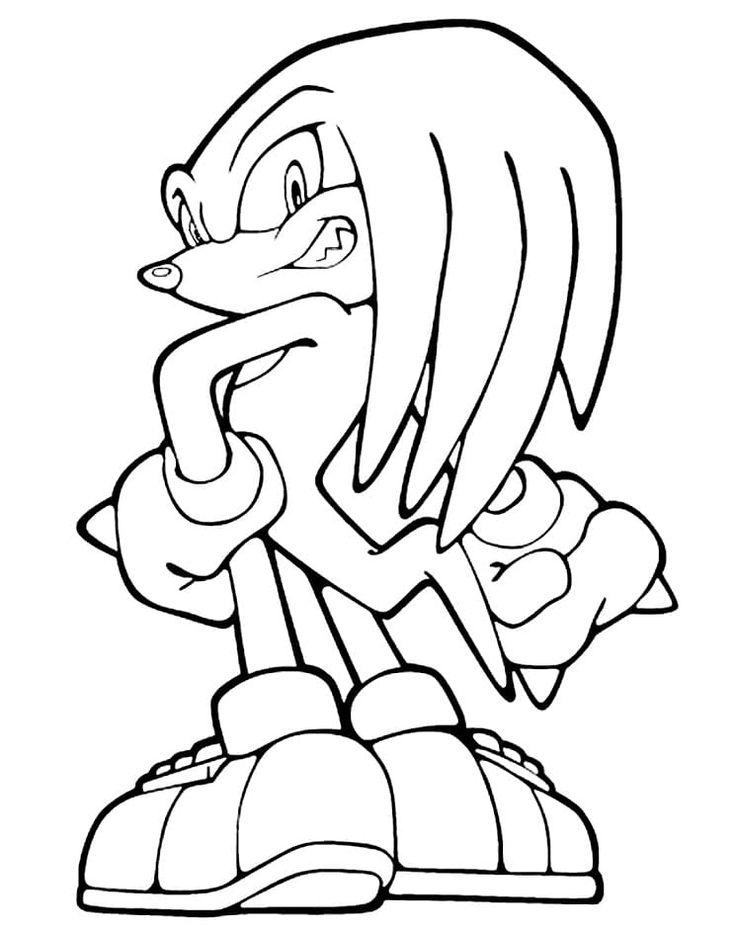 sonic the hedge from sonic the hedge coloring pages for kids to print out and color