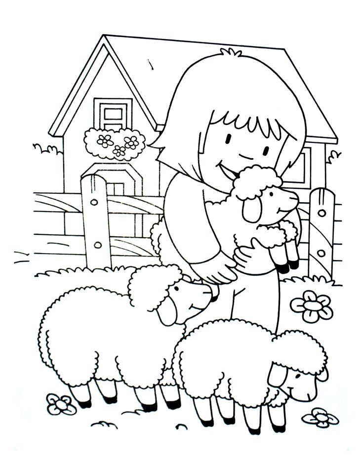 Donut Coloring Page, Farm Coloring Pages, Beach Coloring Pages, Farm House Colors, Animals Coloring, Coloring Page Ideas, Online Coloring Pages, Beach Color, Cartoon Coloring Pages