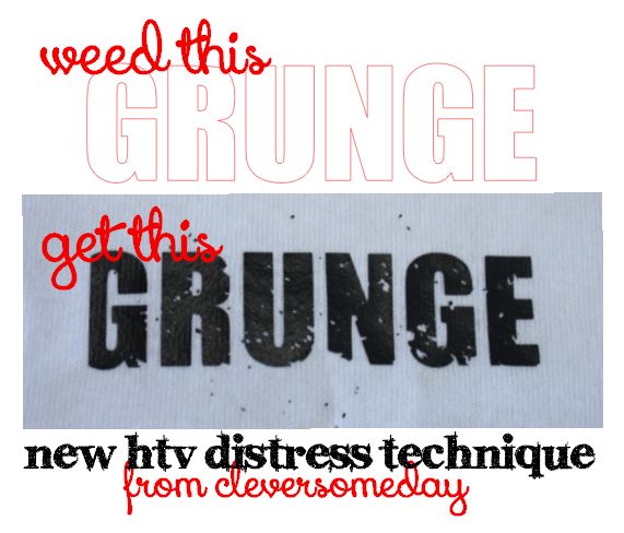 the word grunge is written in black and red on a white background with an orange border