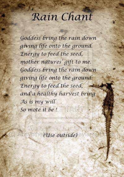 Book of Shadows:  #BOS Rain Chant page.                                                                                                                                                      More                                                                                                                                                                                 More Magic Spell Book, Crystal Reiki, Wiccan Witch, Magick Spells, Wiccan Spell Book, Witchcraft Spell Books, Book Of Shadow, Witch Spell Book, Wicca Witchcraft