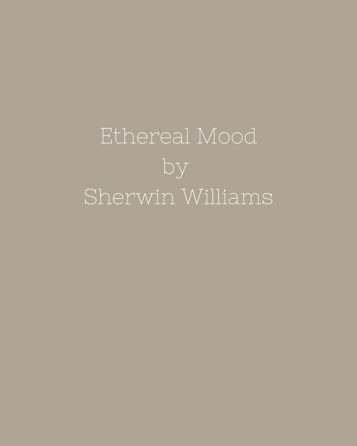 the cover of ethereal mood by sherwin williams