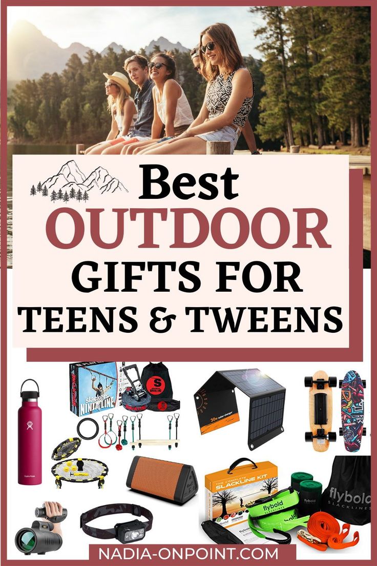 Trendy Gift Guides and Ideas! Here are some of the best outdoor gifts for teens and tweens. They'll make the best outdoor adventure gifts. Unique Outdoor Gifts for Teens and Tweens | Outdoor nature gifts | Outdoor Gifts Teens | Outdoor Christmas Gifts for Teens. #outdoor #gifts #teens #tweens Outdoor Boy Gifts, Outdoor Gifts For Teen Boys, Outdoor Gifts For Boys, Outdoor Christmas Gifts For Kids, Outdoor Gifts For Kids, Outdoor Gift Ideas, Outdoor Christmas Gifts, Teen Presents, Fun Outdoor Activities