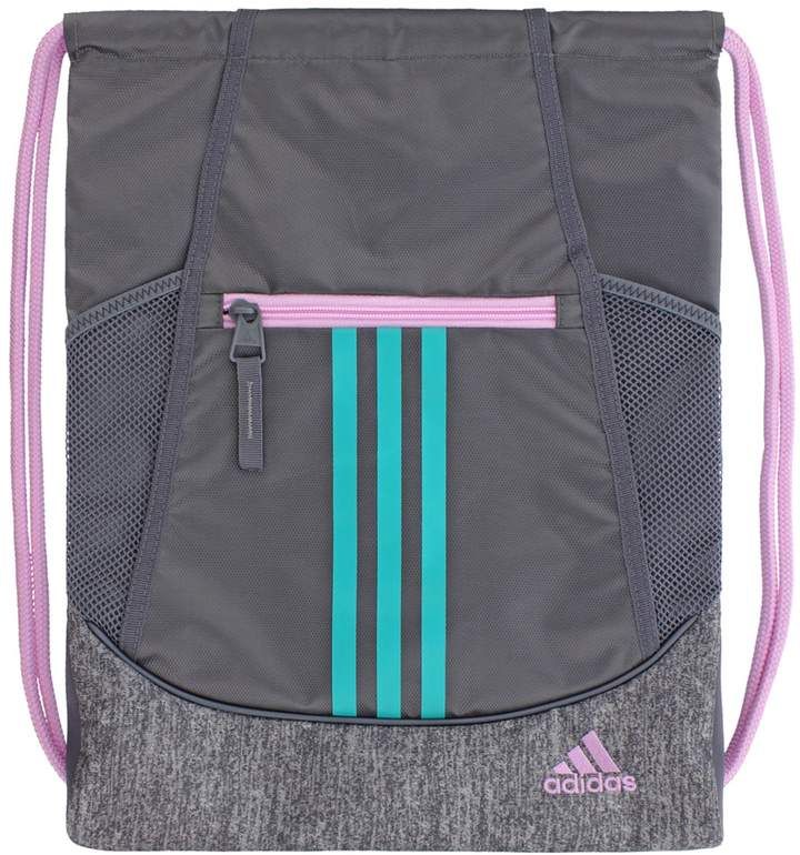 adidas Alliance Drawstring Backpack Adidas Backpack With Zipper For Daily Use, Sporty Adidas Travel Backpack, Adidas Sporty Backpack, Sporty Adidas Backpack With Zipper Closure, Adidas Sporty Standard Backpack, Adidas Backpack, Handwoven Tapestry, Shoe Bags, North Face Backpack