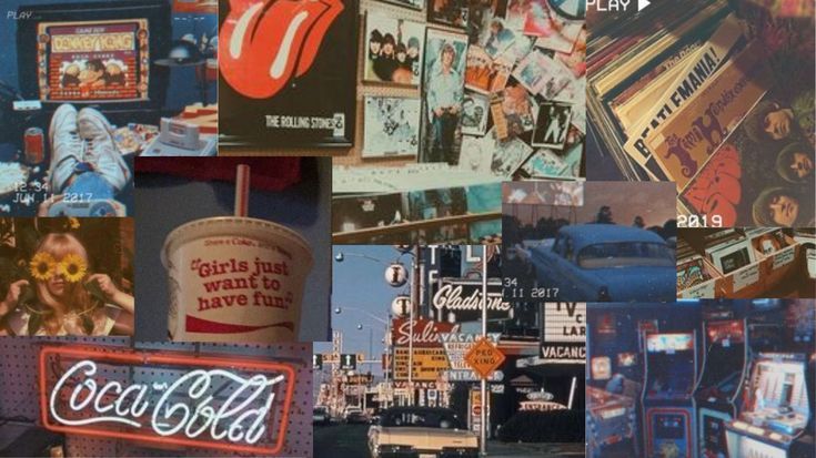 a collage of photos with the words coca cola and images of various types of advertisements