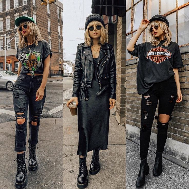 Look Grunge, Hipster Grunge, Outfits Classy, Rock Outfit, Rock Outfits, Black Outfits, Hipster Outfits, Rock Punk, Looks Black