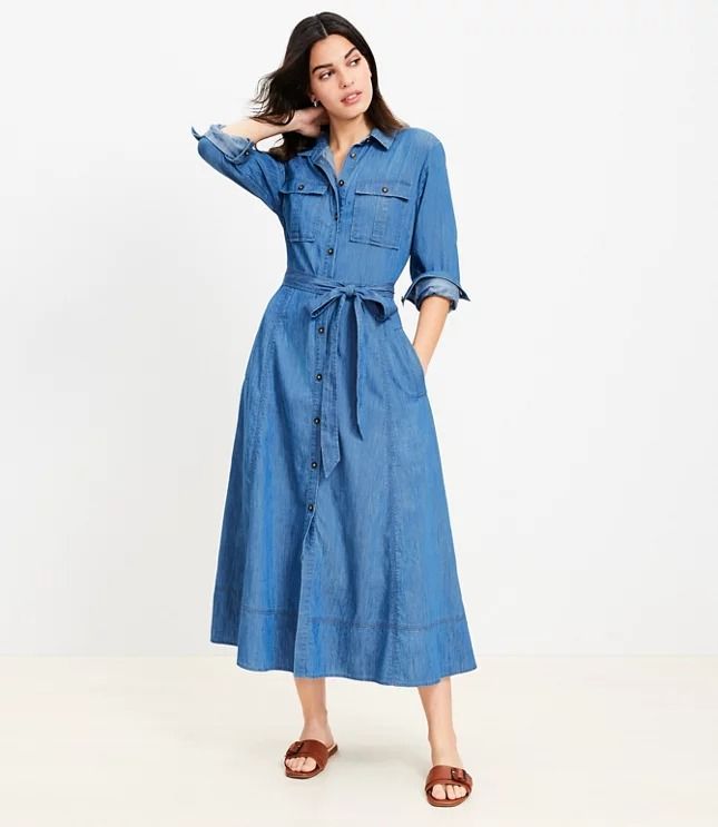 All Women's Clothing | Loft White Jeans Summer, Trend Forecast, Denim Essentials, Denim Outfits, Summer Black Dress, Flounced Dress, Love Clothing, Style Maxi Dress, Midi Maxi Dress