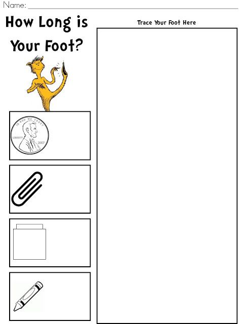 a worksheet with the words how long is your foot?