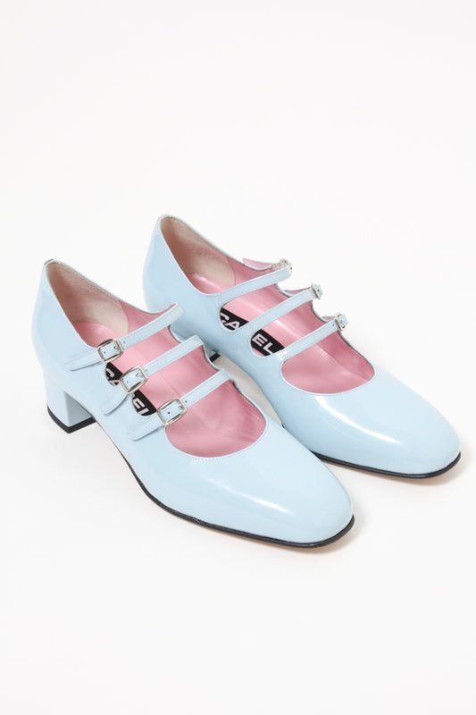 Carel Kina, Blue Heels Wedding, Random Fashion, Blue Heels, Aesthetic Shoes, Mary Jane Heels, Ballet Pumps, Wedding Heels, Dream Shoes