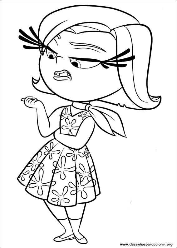 an angry girl from the powerpuff cartoon coloring pages