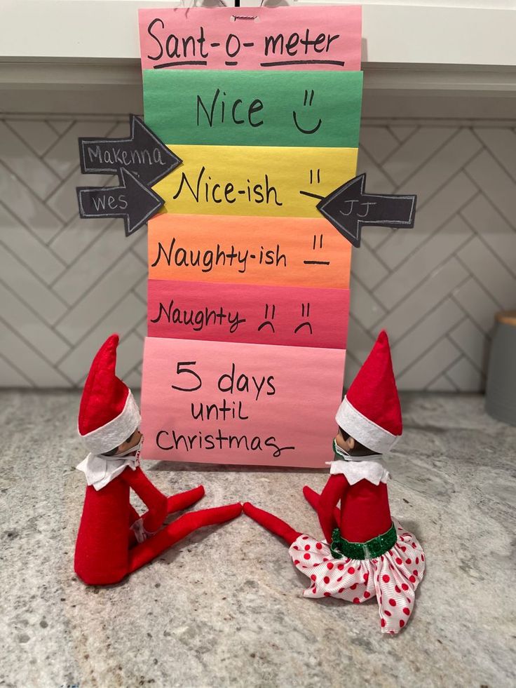 Elf on the Shelf Ideas - naughty or nice Elf Ok Shelf Ideas, Elf Of Shelf Idea, Elf Ideas Day 1, Where To Put Your Elf On The Shelf, Elf On The Shelf Ideas For Good Behavior, Elf On Shelf New Ideas, Elf N The Shelf Ideas, Elf’s Are Back Ideas, Self On The Shelf Ideas