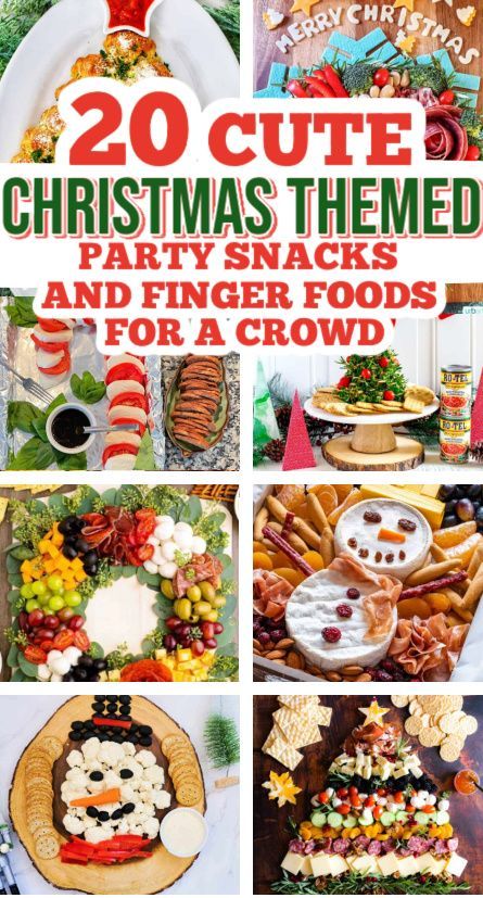 20 cute christmas themed party snacks and finger foods for a crowd