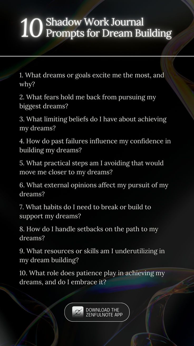 These prompts help you reflect on your approach to dream building, uncovering barriers and nurturing strategies for growth and commitment. Work Journal Prompts, Shadow Work Journal Prompts, Dream Building, Shadow Work Journal, Winter Arc, Paternity Test, Work Journal, Health Tools, Manifest Your Dreams