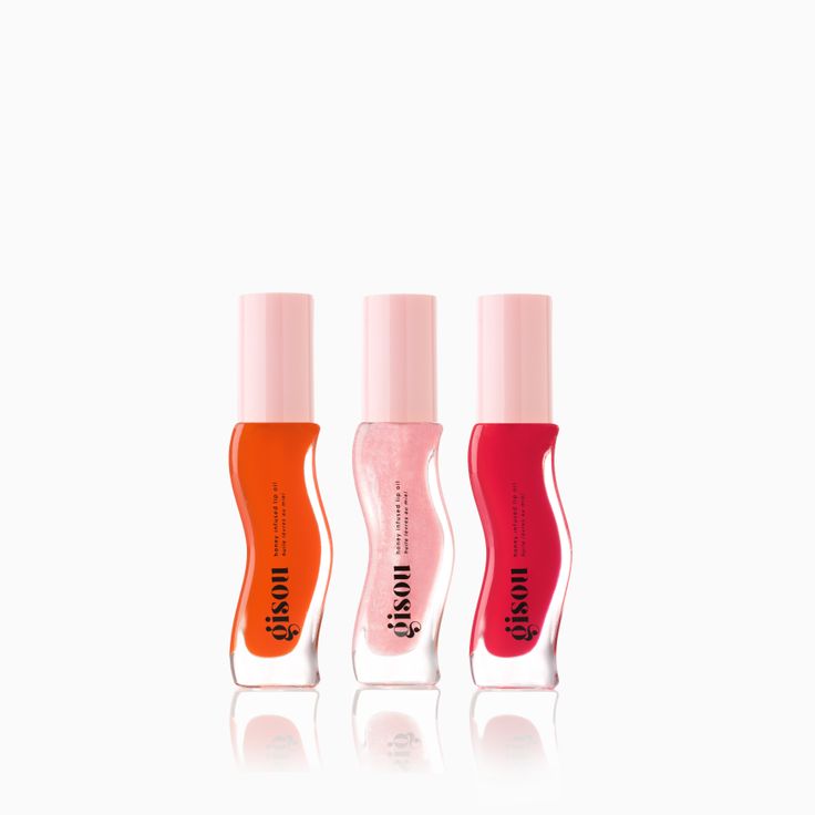 Drench your lips in fruity, honey-infused hydration with our tinted Honey Infused Lip Oil Trio - the glossiest, juiciest lip oil collection powered by Mirsalehi Honey. Our Honey Infused Lip Oils deliver an instant burst of delectable, long-lasting hydration while leaving behind an irresistible, fruity pop of color and Gisou Lip Oil, Lip Oils, Hair Quiz, Beauty Balm, Juicy Lips, Hair Perfume, Lip Glosses, Hair Repair, Makeup Brands