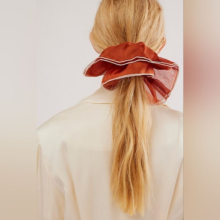 New With Tags Free People Make A Dainty Statement With This Jumbo, Semi-Sheer Scrunchie. Features: Scrunchie Style, Jumbo Size, Semi-Sheer Fabrication, Contrast-Seamed Trim Why We <3 It: The Perfect Way To Add A Bold, Femme Detail To Your ‘Do. Contents Polyester, Elastic Color: Brown Trailer Shop, Pinterest Predicts, Scrunchie Styles, People Fly, Beaded Hair Clips, Woven Headband, Black Poppy, Gold Hair Clips, Free People Accessories