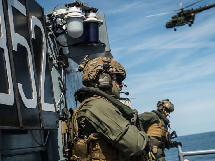 Members with the Polish Border Guard (Straż Graniczna) conducting a Visit, board, search, and seizure exercise. June 2016. Tactical Pfp, Marsoc Raiders, Military Alphabet, Us Army Rangers, Border Guard, Military Aesthetic, Army Gears, Tactical Gear Loadout, Future Soldier