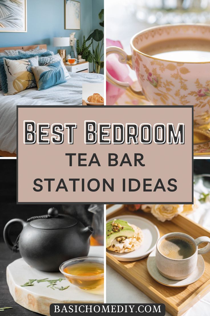 the best bedroom tea bar station ideas