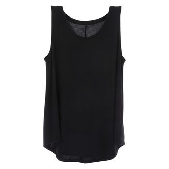 Enjoy the comforts of a soft shirt that you can wear almost anywhere like Black Adult Drapey Tank Top. This tank top features a solid black color over a flowy cut. Embellish it with the accessories of your choosing for a customized top you can wear at home or out on the town! Details: 	 Size: Large 	 Content: 67% Modal, 28% Polyester & 5% Spandex 	 Care: Machine Wash, Cold; Only Non-Chlorine Bleach When Needed; Tumble Dry, Low; Cool Iron If Needed. Layering Sleeveless Blouse In Any Color, Casual Black Sleeveless Blouse, Solid Sleeveless Blouse For Layering, Layering Sleeveless Blouse, Sleeveless Blouse Tops For Layering, Black Summer Tops For Everyday, Sleeveless Blouse For Layering, Black Everyday Summer Tops, Black Sleeveless Vest Top