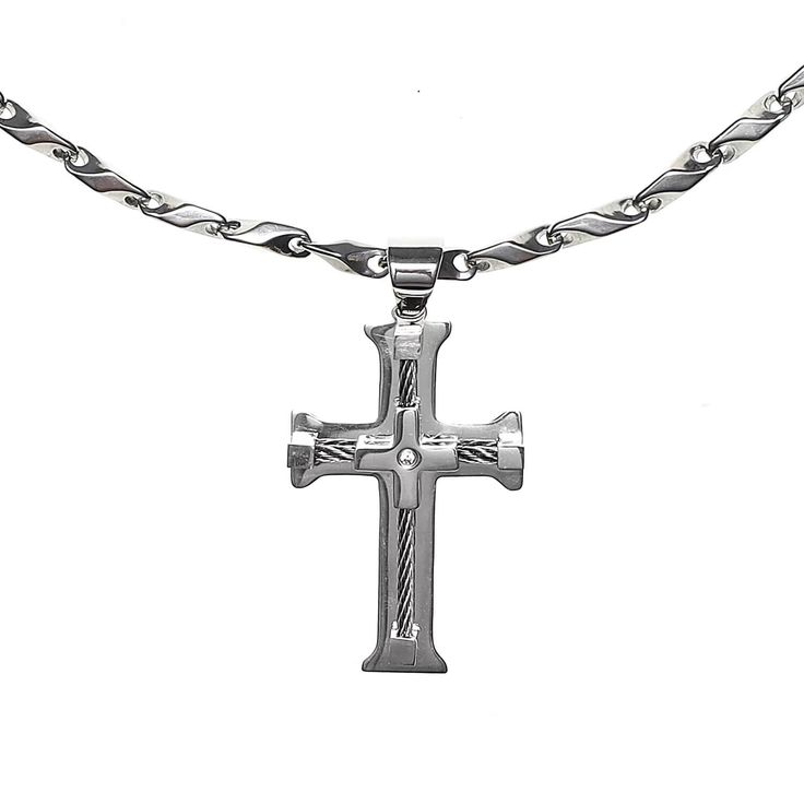 Hip-Hop Style Cross Necklace | Buy at Khanie Industry Design, Heavy Industry, Metal Cross, Buy Necklace, Hip Hop Fashion, Statement Jewelry, Cross Pendant, Art Forms, Statement Pieces