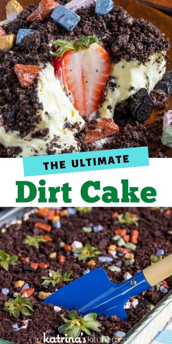 the ultimate dirt cake recipe with chocolate and strawberries