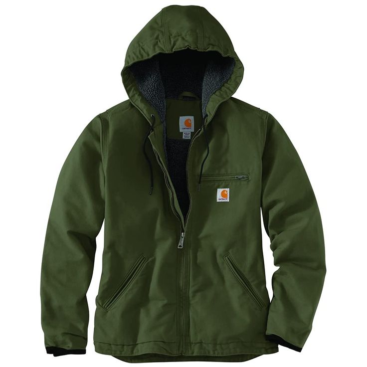 PRICES MAY VARY. 12-ounce, 100% cotton washed duck Sherpa lining in body and quilted-nylon lining in sleeves Attached three-piece hood Bi-swingback for ease of movement Chest map pocket, two lower-front pockets and two interior pockets Carhartt Style, Duck Jacket, Sherpa Lined Jacket, Duck Fabric, Carhartt Womens, Carhartt Women, Carhartt Jacket, Canvas Jacket, Plus Size Outerwear