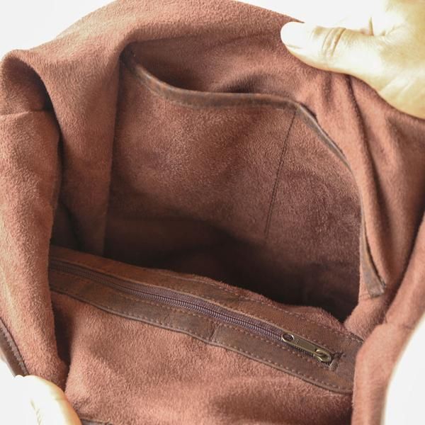 Hobo Bag - Brown Brown Leather Rectangular Backpack With Zipper Pocket, Brown Rectangular Leather Backpack With Zipper, Leather Backpack With Zipper For Errands, Leather Crossbody Backpack, Travel Hobo Bag With Leather Backing, Leather Satchel With Zipper Closure For Errands, Leather Lined Hobo Travel Bag, Leather Lining Hobo Travel Bag, Distressed Brown Leather-lined Satchel Shoulder Bag