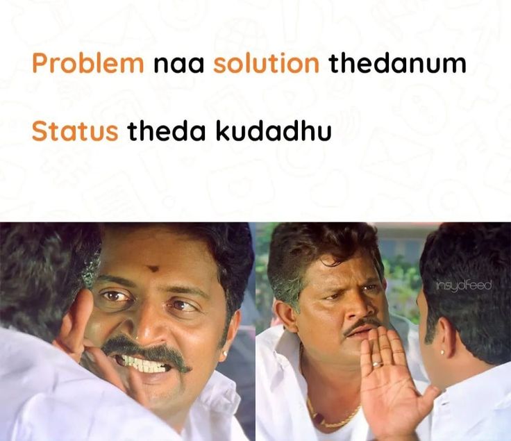 two men are talking to each other with the caption'problem naa solution theadnum status