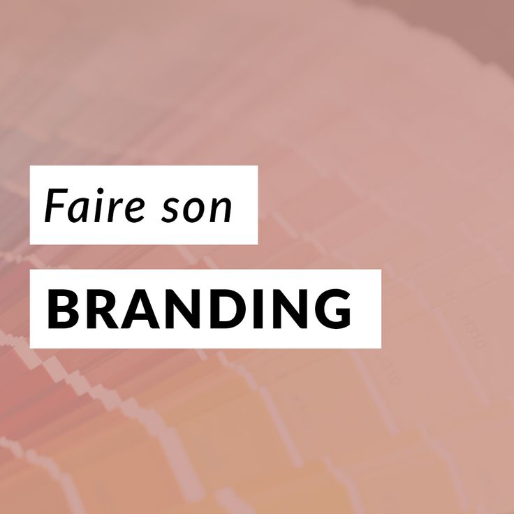 the words faire son branding are in front of an image of a stock chart