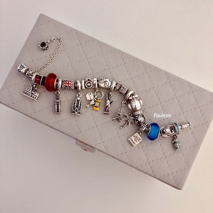 Pandora Bracelet Travel Theme, Pandora Bracelet Theme, Pandora Travel Bracelet, Travel Pandora, Pandora Travel Charms, Pandora Travel, Travel Charm Bracelet, Pandora Bracelet Charms Ideas, Travel Bracelet