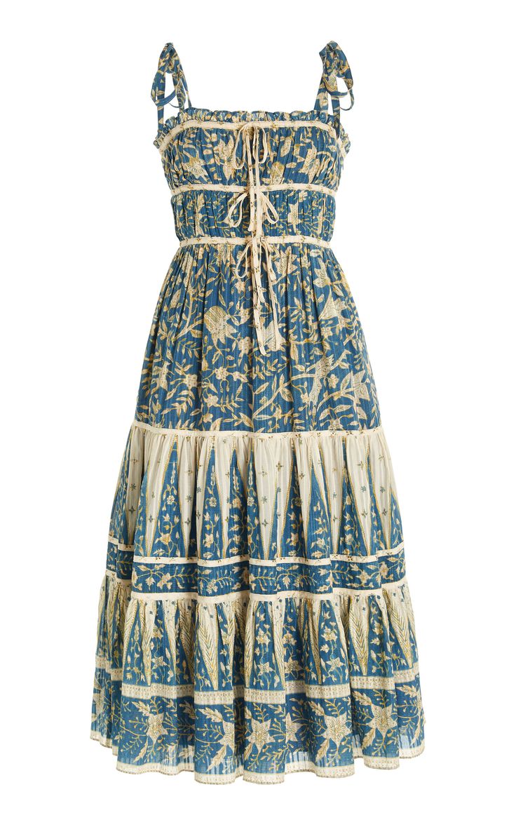 Summer Sun Dress Aesthetic, Dresses For Larger Women, Blue Summer Dress, Ulla Johnson Dress, Hippie Dresses, Fall 2022, Navy Dresses, Looks Style, Mode Style