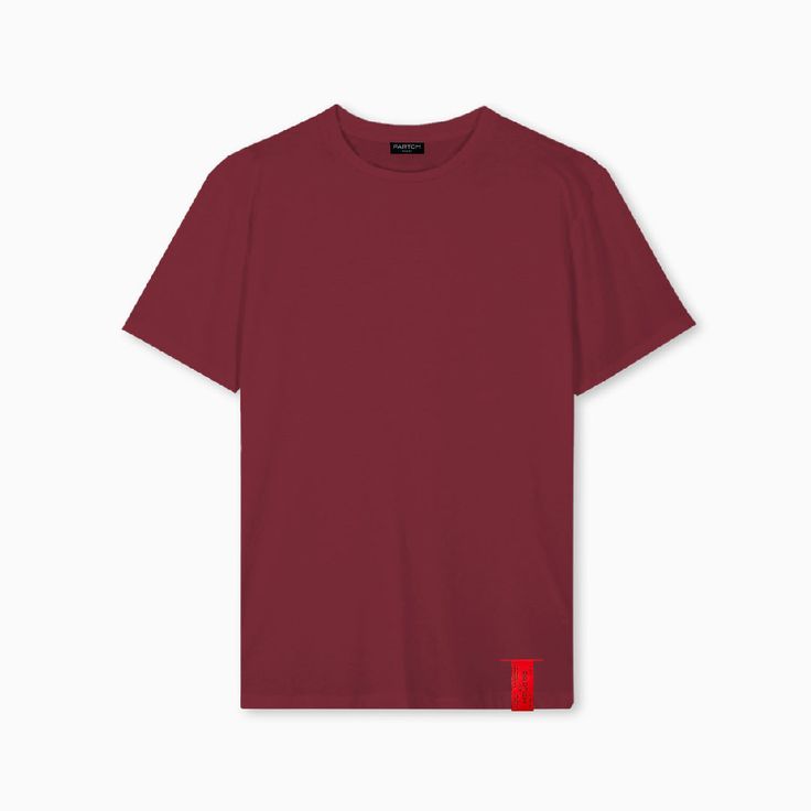 PARTCH Must T-Shirt Short Sleeve Solid Burgundy Color Regular Blank T Shirts, Organic Cotton Fabric, Unisex Shorts, Cotton Fabric, Organic Cotton, Short Sleeves, Fabric, T Shirt, How To Wear