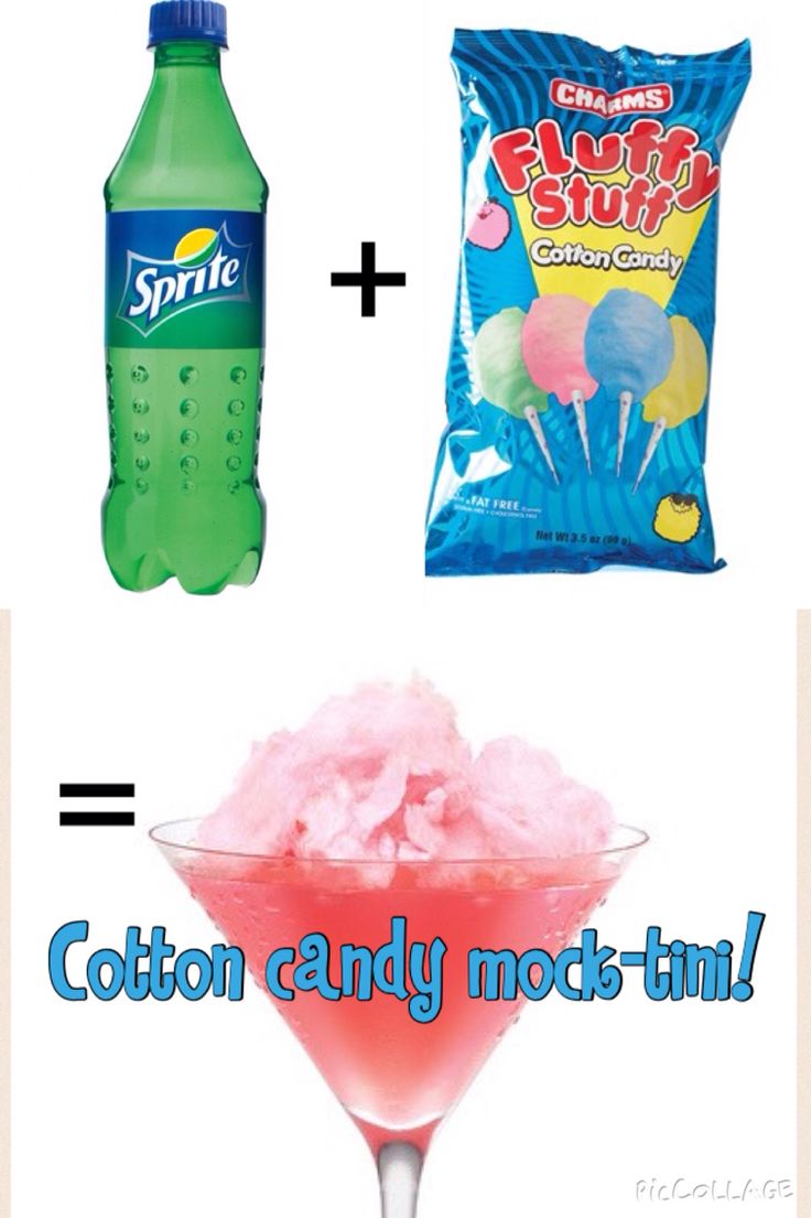 an image of two different drinks with ice cream and cotton candy