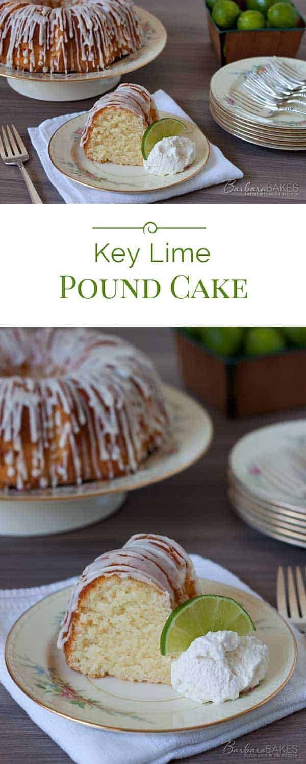 key lime pound cake with coconut on the side