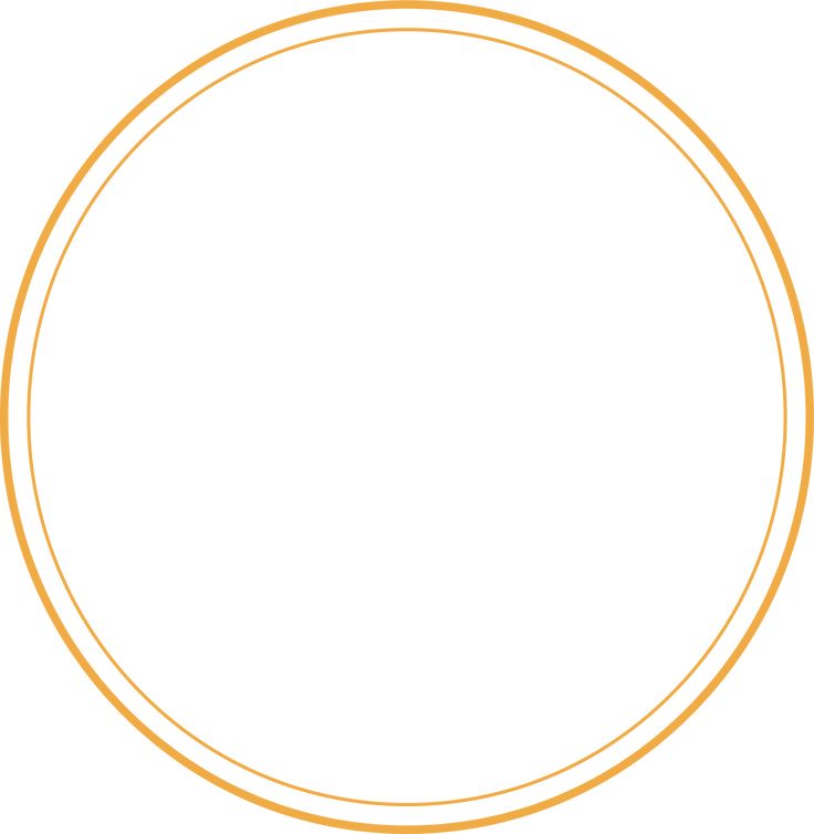 an orange circle with a thin line in the center on a white background, transparent png