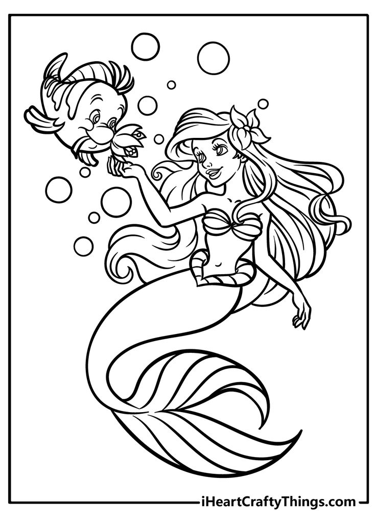 Printable Ariel Coloring Pages (Updated 2022) Little Mermaid Coloring Pages, Ariel Characters, Princesa Ariel Disney, Ariel Coloring Pages, Free Printable Coloring Sheets, Ariel Disney, Rainbow Canvas, Mermaid Coloring Pages, Coloring Page Ideas