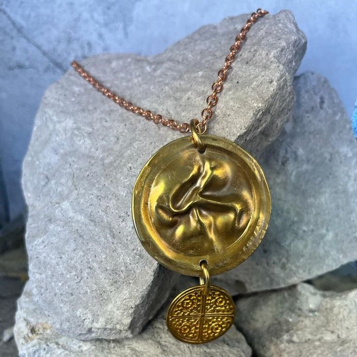 GYPSY Necklace - Twisted Silver Ancient Coins, Delicate Chain, Copper And Brass, Brass Chain, American Express, Chain Styles, Antique Brass, Jewelry Necklaces, Copper