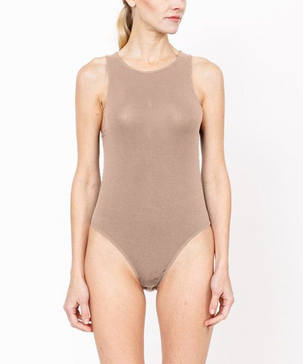 Bamboo Halter Neck Bodysuit - Premium variable from Tooksie - Just $31.99! Shop now at Tooksie High Stretch Summer Leotard, High Stretch Solid Color Summer Leotard, High Stretch Bodysuit For Swimming In Spring, High Stretch Bodysuit With Lined Body For Loungewear, High Stretch Lined Bodysuit For Loungewear, High Cut High Stretch Summer Bodysuit, Summer Short Sleeve Bodysuit With Lined Body, High Stretch Summer One-piece Bodysuit, High Stretch Elastane Bodysuit For Summer