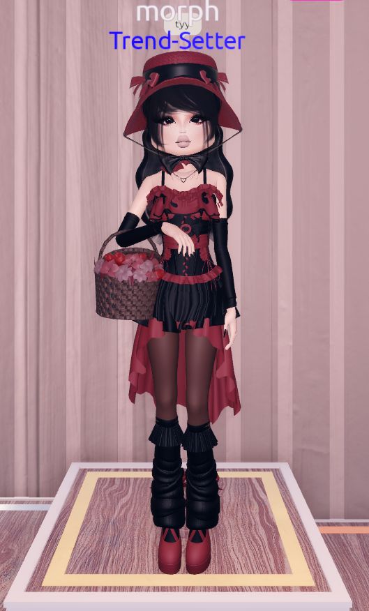 dti outfit dark colors, red and black Dti Outfits Dark Colors, Dark Coquette Dress To Impress, Coquette Party, Coquette Dress, Outfit Dark, Roblox Dress, Dark Coquette, Black Jeans Outfit, Random Image