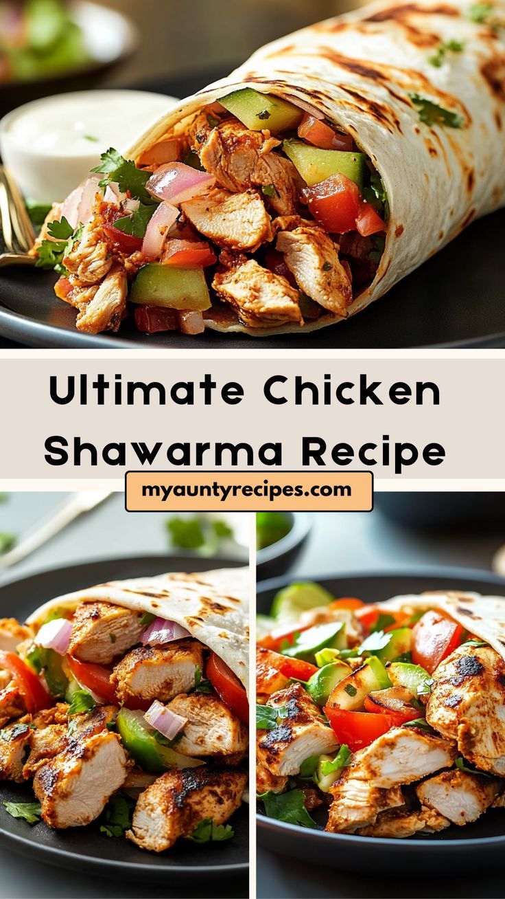 the ultimate chicken shawarma recipe is ready to be eaten