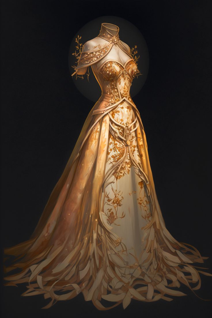 Leo zodiac sign inspired gown Lion Inspired Outfit, Golden Fantasy Dress, Apollo Inspired Outfits, Sun Inspired Dress, Autumn Court Dress, Goddess Outfit Aesthetic, Goddess Inspired Outfits, Gold Fantasy Dress, Ethereal Dress Goddesses