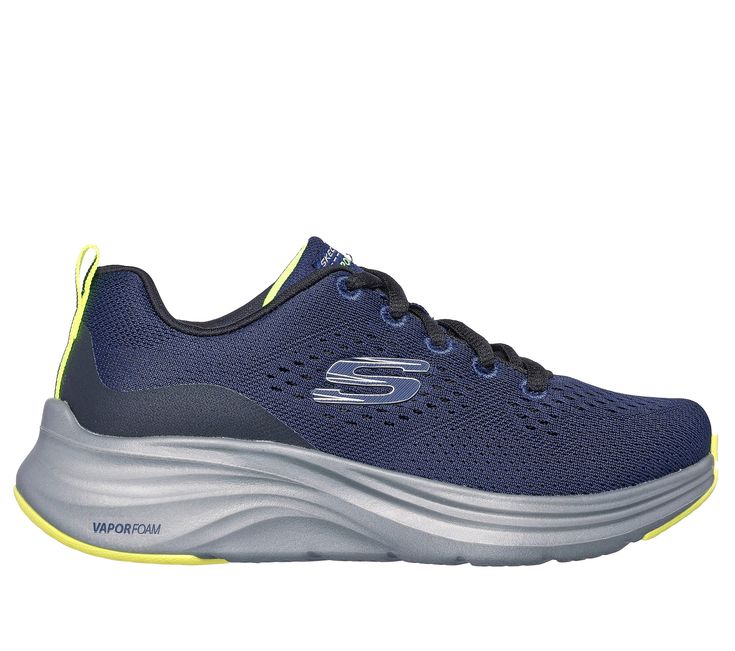 Experience total comfort and sleek style with the super lightweight Skechers Elite-Sport: Vapor Foam . This sporty lace-up features an engineered mesh upper, Skechers Air-Cooled Memory Foam insole, plus a Vapor Foam midsole. | Skechers Boy's Vapor Foam Sneaker | Medium Width | Skechers Air-Cooled Memory Foam cushioned comfort insole | Ultra-lightweight Vapor Foam cushioning | Lace-up engineered mesh upper | Durable rubber outsole | Machine washable | Skechers Sleek Style, Wide Shoes, Sleek Fashion, Shopping Hacks, Boys Shoes, Big Kids, New Product, Memory Foam, Shoes Sneakers