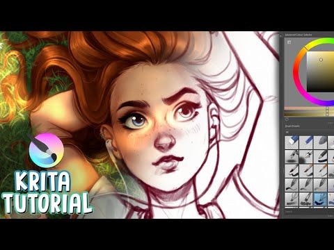 HOW TO PAINT IN KRITA 🎨✨ (Digital Art Tutorial 2020) - YouTube | Krita tutorial, Digital art tutorial, Art tutorials .  #Krita_Tutorial #Sketch_Tutorial #Digital_Illustration_Tutorial #Art_Tablet Krita Tutorial, Sketch Tutorial, Digital Illustration Tutorial, Digital Art Software, Art Tablet, Procreate Ipad Tutorials, الفن الرقمي, Illustrator Brushes, Digital Art Beginner