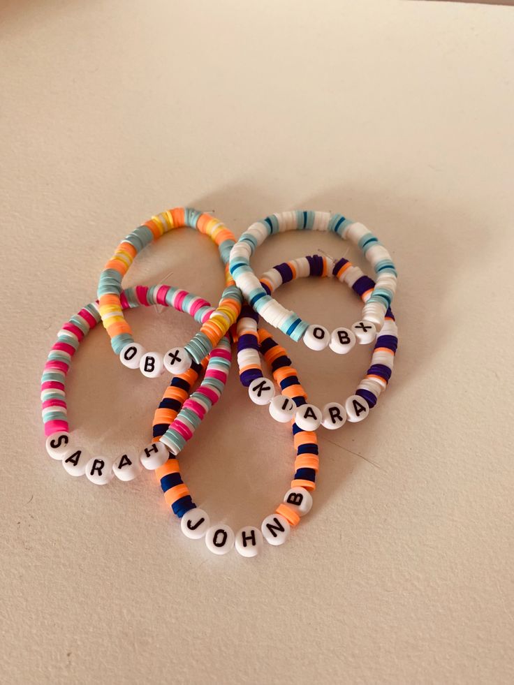 Team Conrad Clay Bead Bracelet, Boho Bracelets Clay Beads, P4l Bracelet Ideas, Outer Banks Clay Bracelets, Obx Clay Bead Bracelet, Jj Maybank Clay Bead Bracelet, Obx Clay Bracelets, Pouge Life Bracelets, Clay Beads Bracelet Ideas For Besties